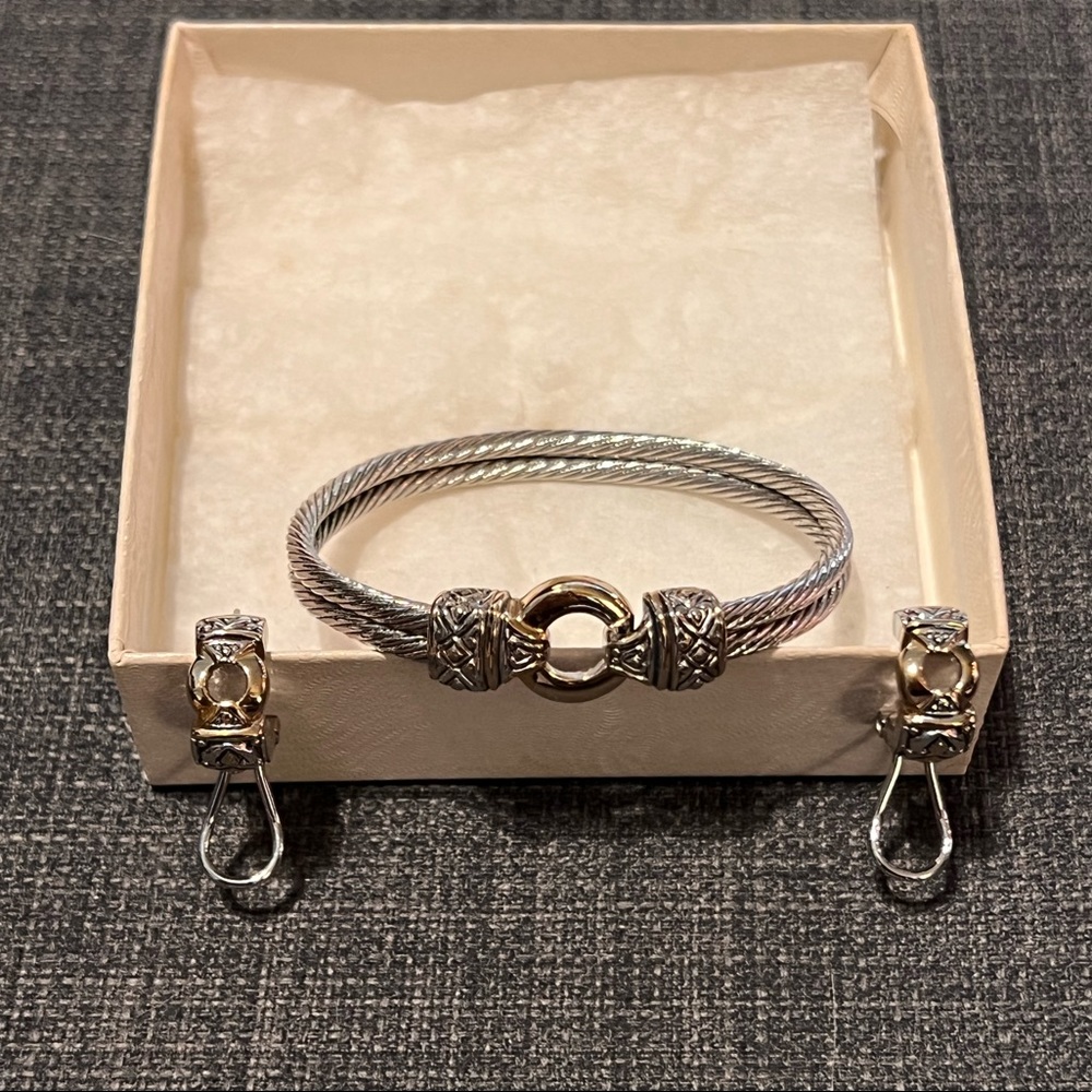 John Mederios bracelet & earrings